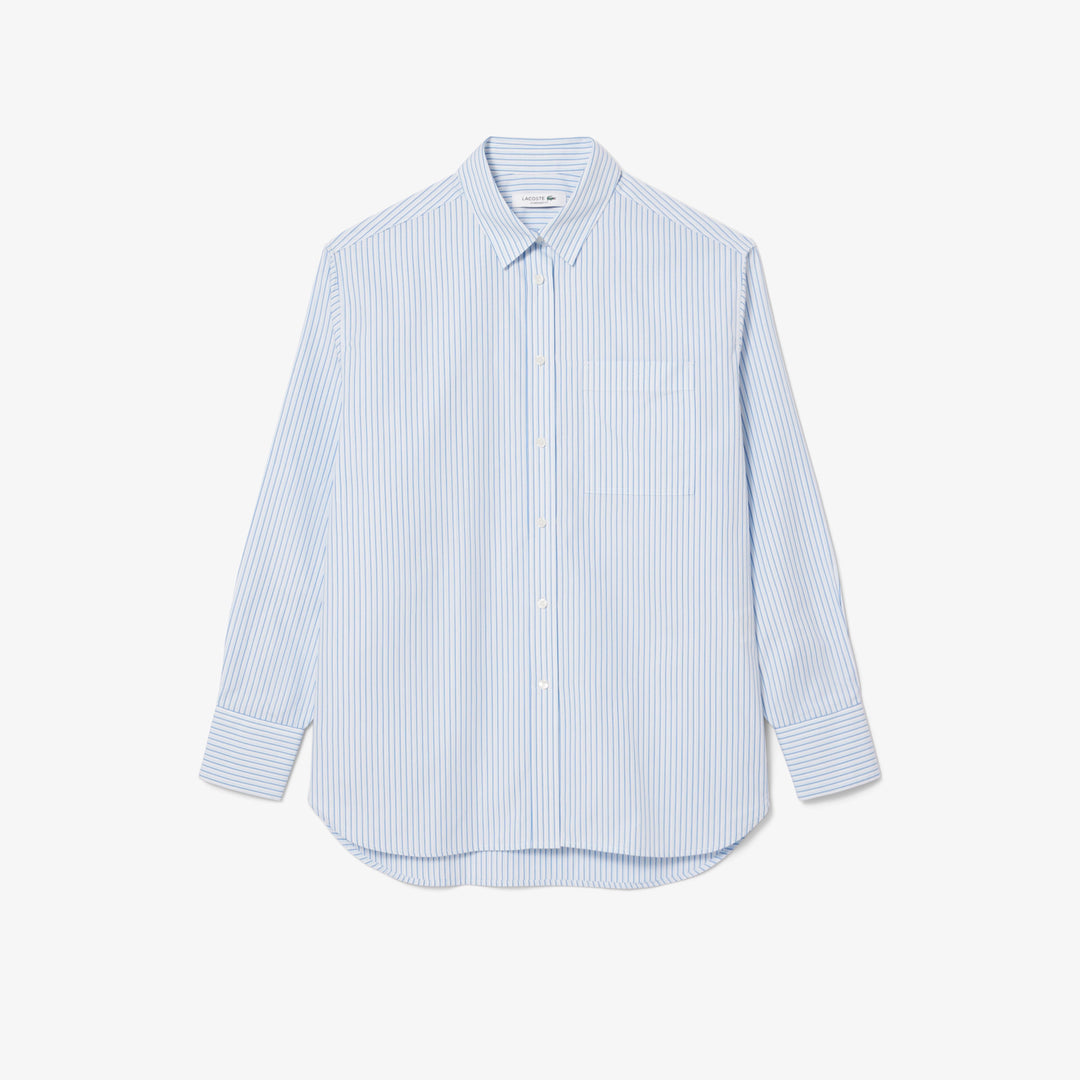 Lacoste Women's Oversized Cotton Poplin Shirt