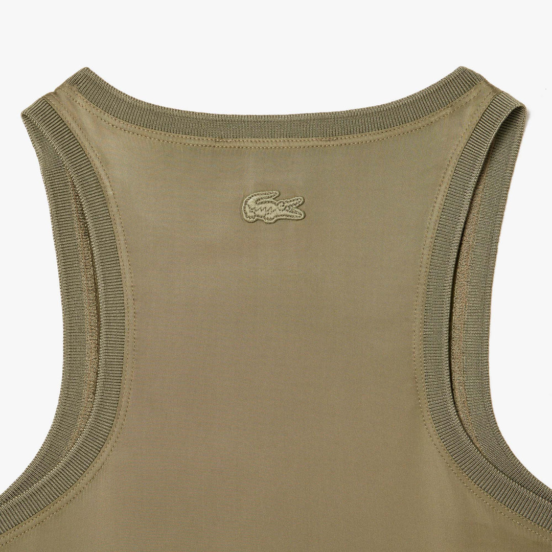 Lacoste Women's Slim Fit Satin Tank Top