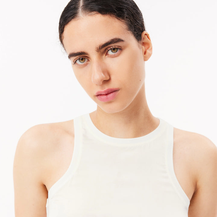Lacoste Women's Slim Fit Satin Tank Top