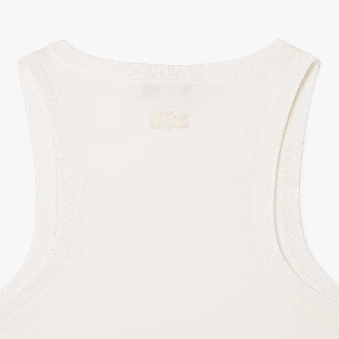Lacoste Women's Slim Fit Satin Tank Top