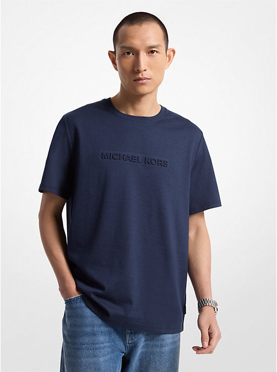 Michael Kors Logo Embossed Cotton T-Shirt