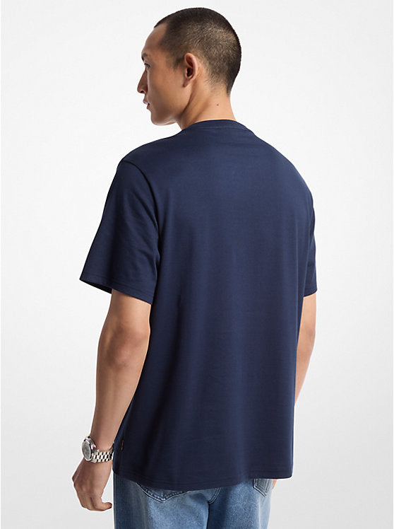 Michael Kors Logo Embossed Cotton T-Shirt
