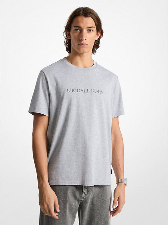 Michael Kors Logo Embossed Cotton T-Shirt