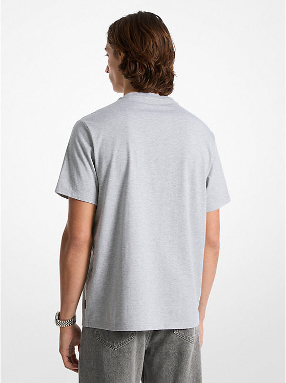 Michael Kors Logo Embossed Cotton T-Shirt