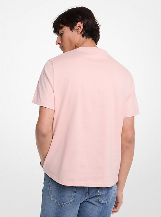Michael Kors Logo Embossed Cotton T-Shirt