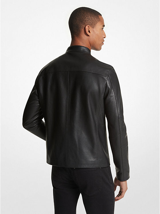 Michael Kors Leather Racer Jacket