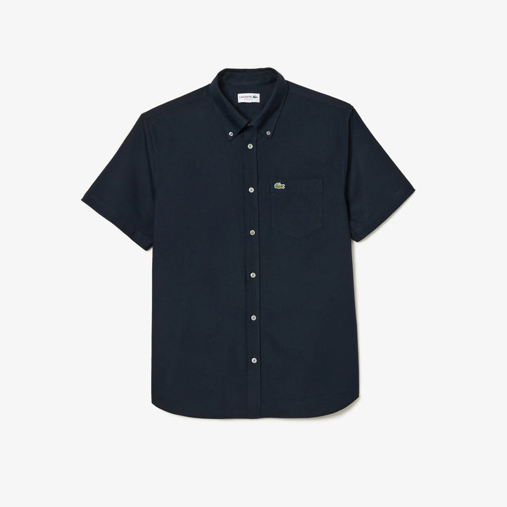 Lacoste Men's Regular Fit Short Sleeve Oxford Shirt