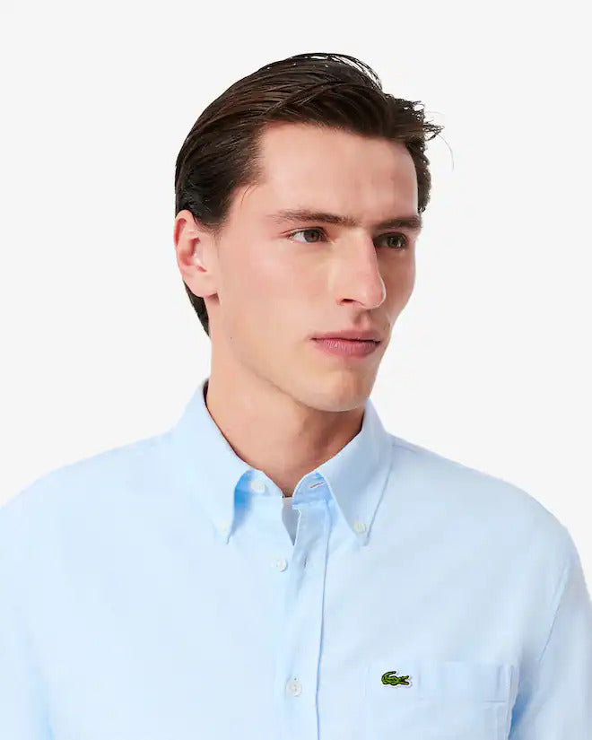 Lacoste Men's Regular Fit Short Sleeve Oxford Shirt
