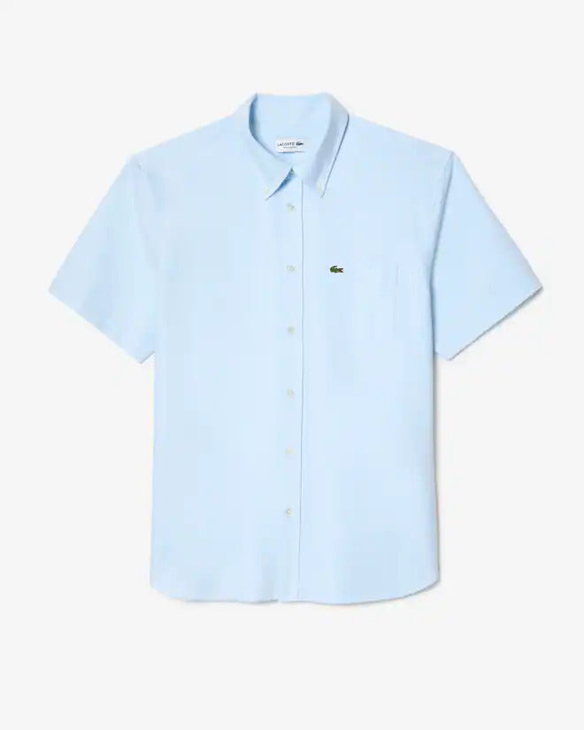 Lacoste Men's Regular Fit Short Sleeve Oxford Shirt