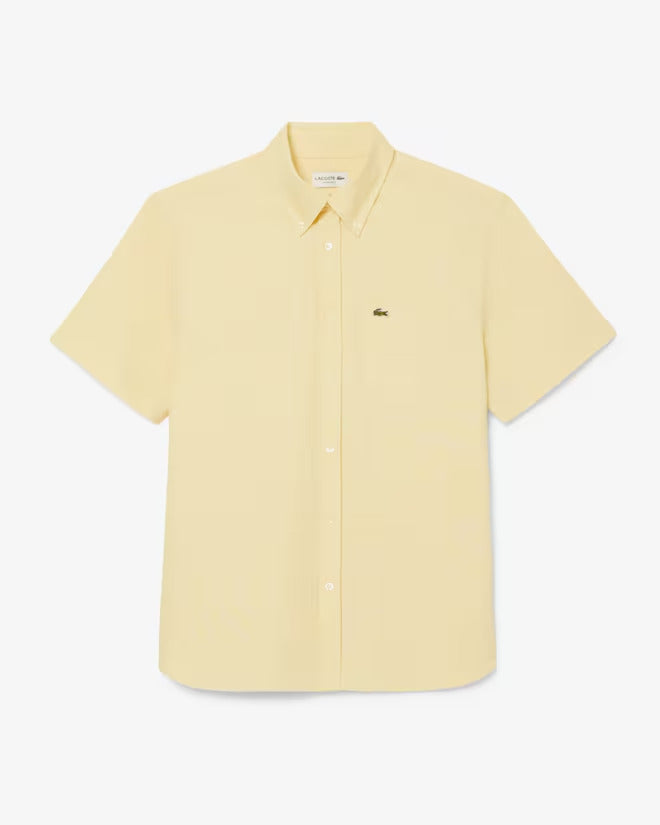Lacoste Men's Regular Fit Short Sleeve Oxford Shirt