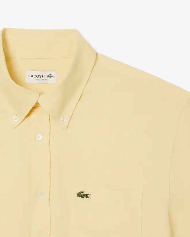 Lacoste Men's Regular Fit Short Sleeve Oxford Shirt