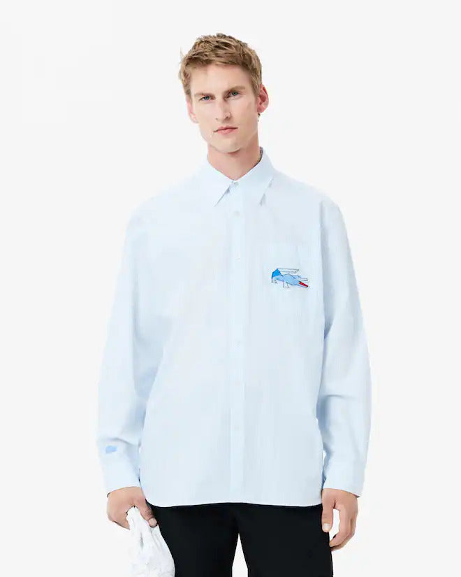 Lacoste Men's Relaxed Fit Croc Badge Shirt