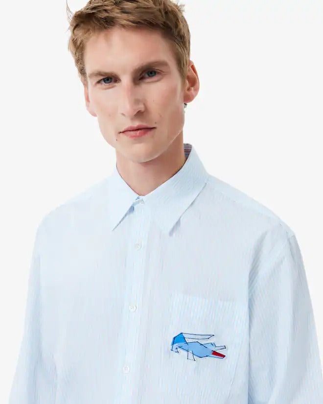 Lacoste Men's Relaxed Fit Croc Badge Shirt