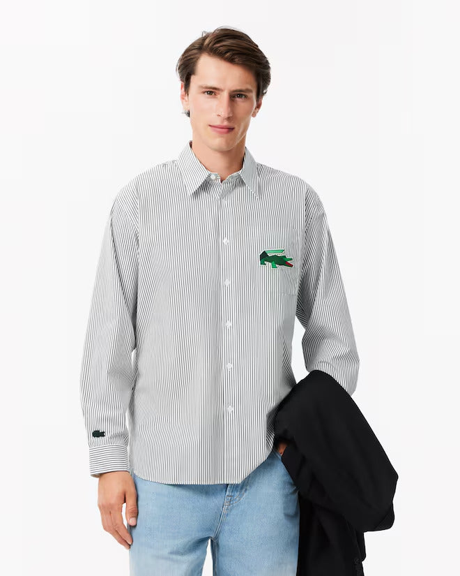 Lacoste Men's Relaxed Fit Croc Badge Shirt