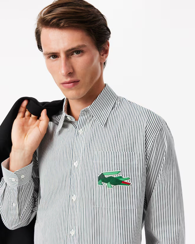 Lacoste Men's Relaxed Fit Croc Badge Shirt