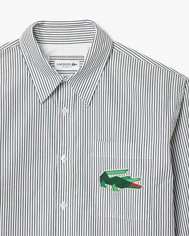 Lacoste Men's Relaxed Fit Croc Badge Shirt