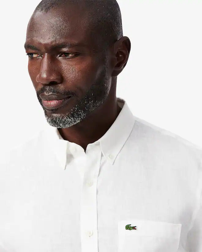 Lacoste Men's Regular Fit Linen Shirt