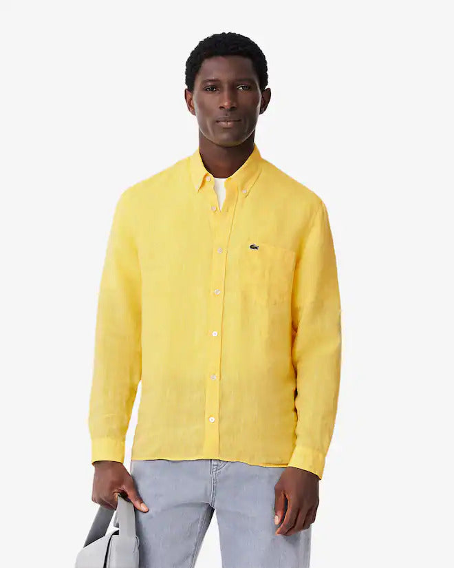Lacoste Men's Regular Fit Linen Shirt