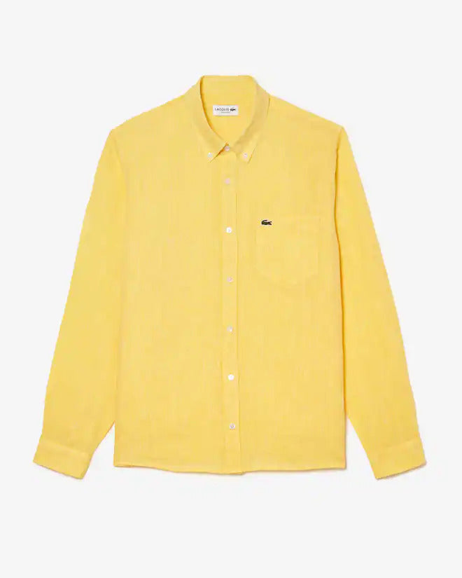 Lacoste Men's Regular Fit Linen Shirt