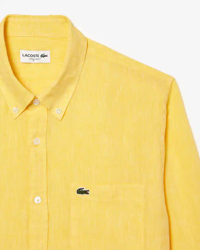 Lacoste Men's Regular Fit Linen Shirt