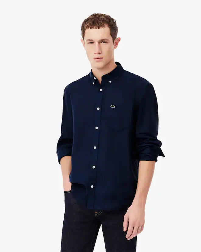 Lacoste Men's Regular Fit Linen Shirt
