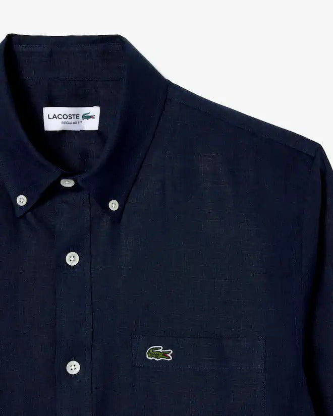 Lacoste Men's Regular Fit Linen Shirt