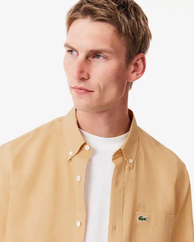 Lacoste Men's Regular Fit Linen Shirt