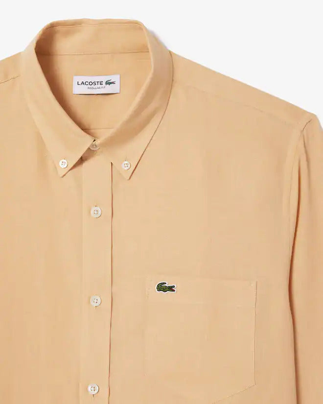 Lacoste Men's Regular Fit Linen Shirt