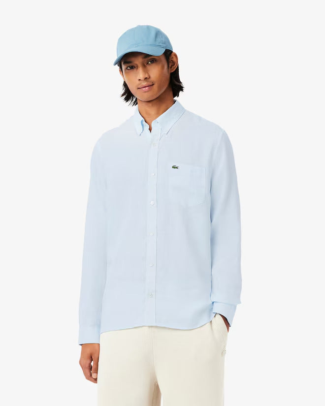 Lacoste Men's Regular Fit Linen Shirt