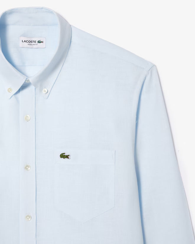 Lacoste Men's Regular Fit Linen Shirt