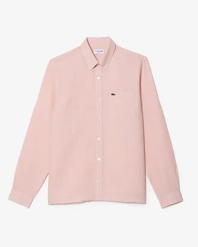 Lacoste Men's Regular Fit Linen Shirt