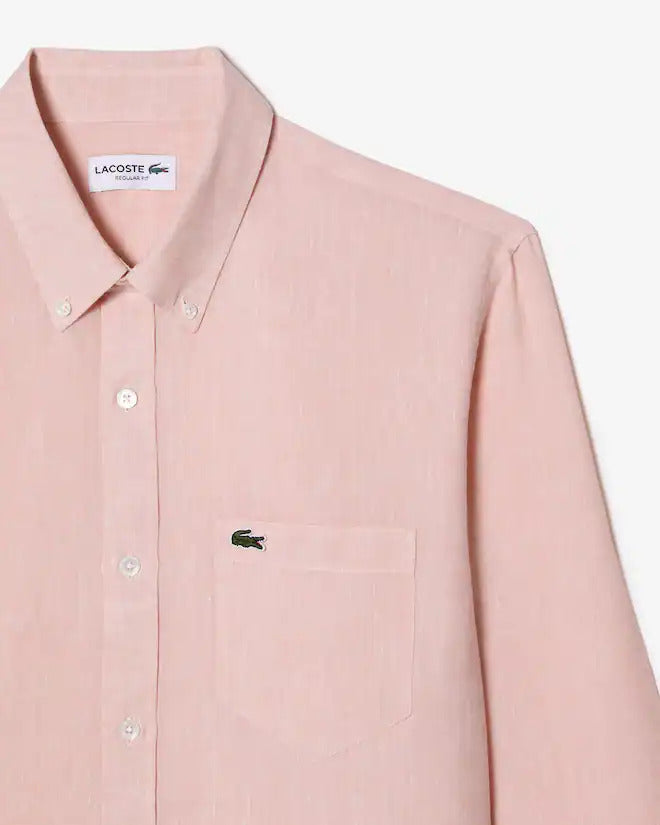 Lacoste Men's Regular Fit Linen Shirt