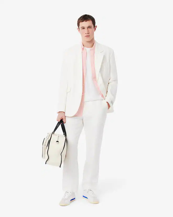 Lacoste Men's Short Sleeve Linen Shirt