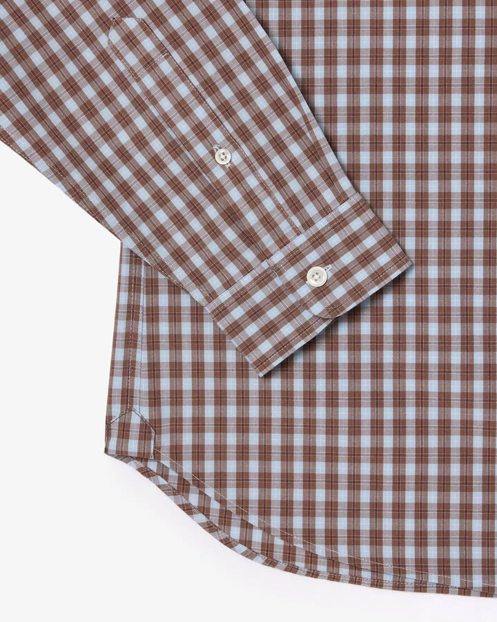 Lacoste Men's Regular Fit Plaid Poplin Shirt