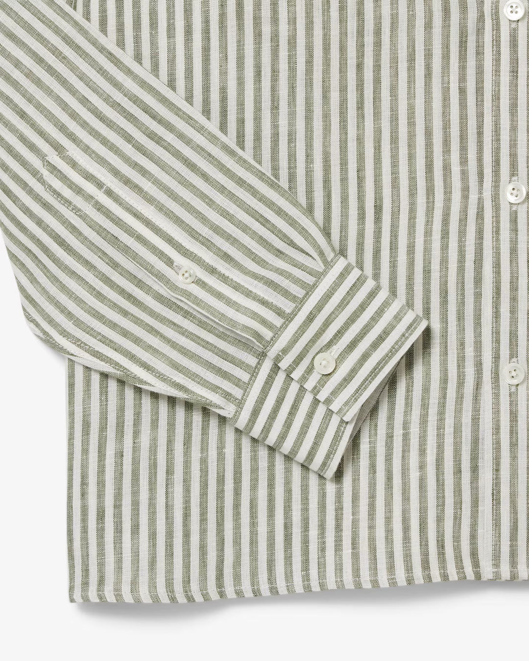 Lacoste Men's Regular Fit Striped Linen Shirt