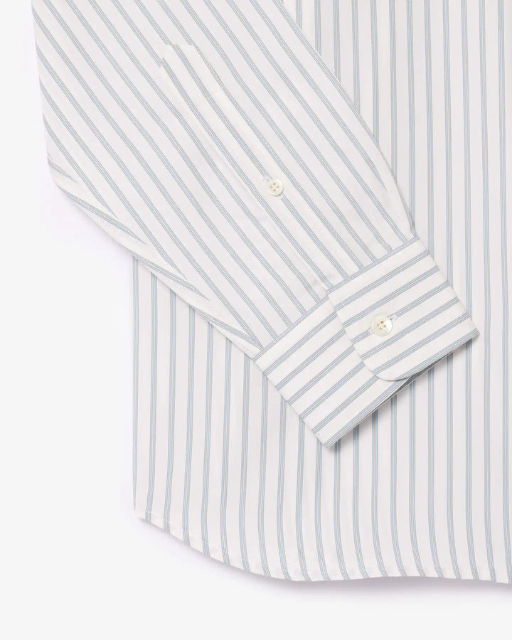 Lacoste Men's Regular Fit Badge Accent Striped Shirt