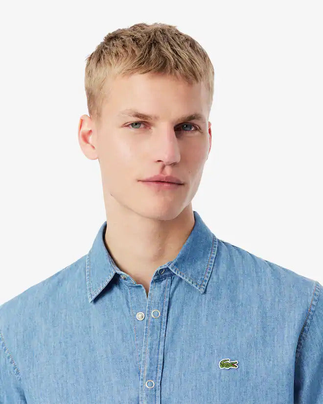 Lacoste Men's Regular Fit Lightweight Denim Shirt