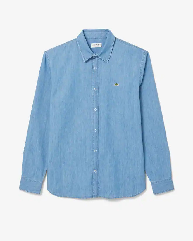 Lacoste Men's Regular Fit Lightweight Denim Shirt