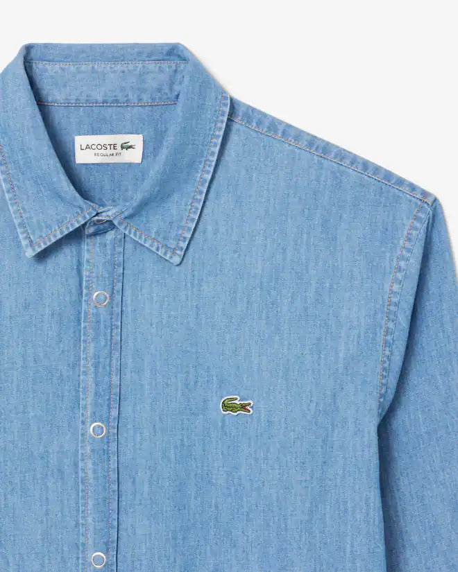 Lacoste Men's Regular Fit Lightweight Denim Shirt