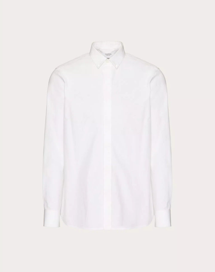 Valentino COTTON SHIRT WITH ROCKSTUD UNTITLED STUDS