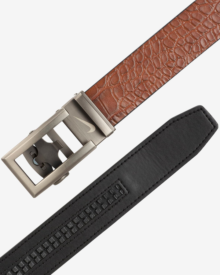 Nike Men's Custom-Fit Croco Golf Belt With Ultralight Buckle