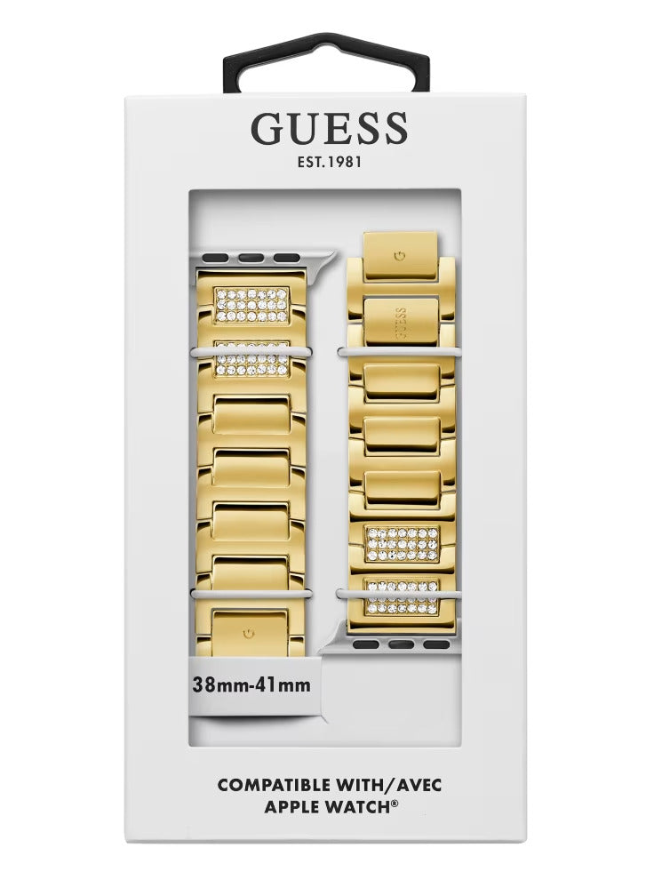 Guess Gold-Tone Rhinestone 42-44 mm Band for Apple Watch®