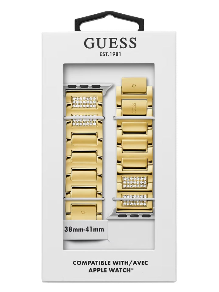 Guess Gold-Tone Rhinestone 42-44 mm Band for Apple Watch®