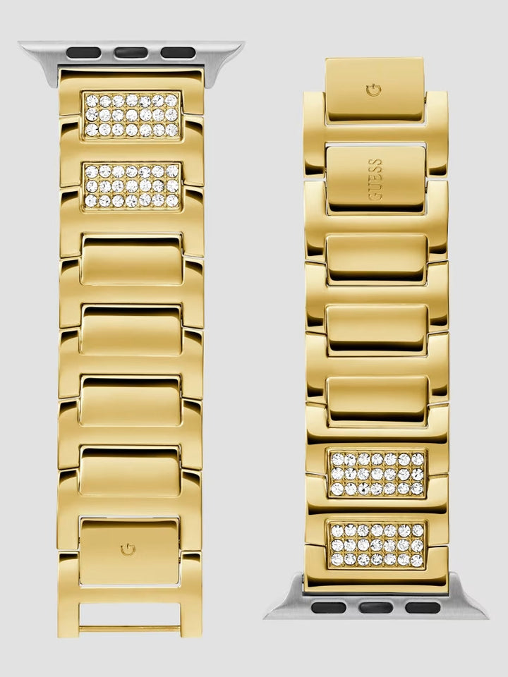 Guess Gold-Tone Rhinestone 42-44 mm Band for Apple Watch®