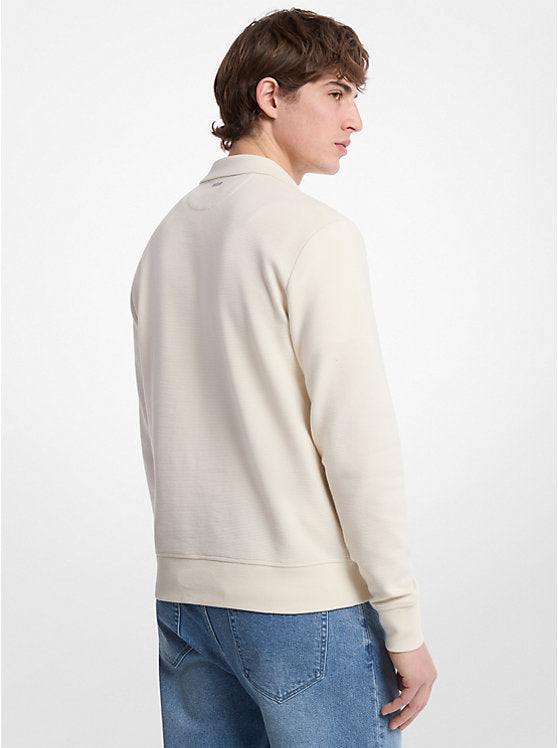 Michael Kors Cotton Blend Half-Zip Sweater