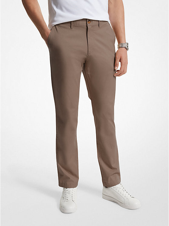 Michael Kors Slim-Fit Cotton Blend Chino Pants
