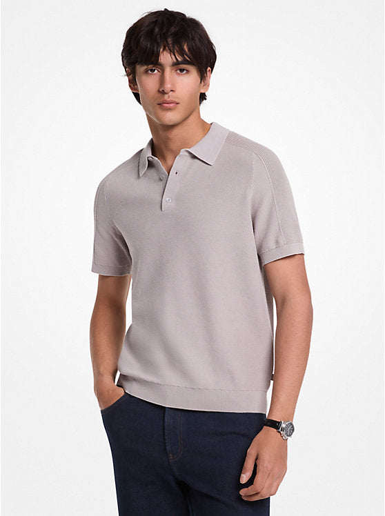 Michael Kors Cotton Mouliné Polo Shirt