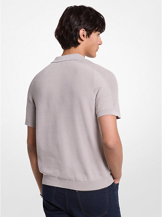 Michael Kors Cotton Mouliné Polo Shirt