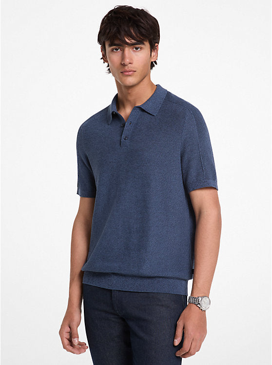 Michael Kors Cotton Mouliné Polo Shirt