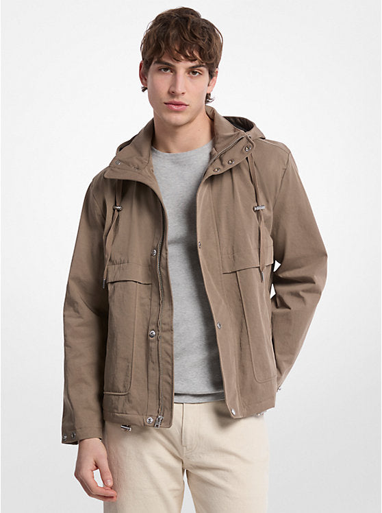 Michael Kors Nylon Twill Windbreaker Jacket